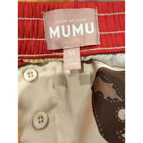 Show Me Your MUMU Home and Away PJ Set Lone Star Silky Shorts Women Size Medium - Picture 14 of 16